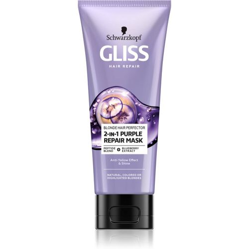 Gliss Blonde Hair Perfector mascarilla regeneradora para cabello para cabellos teñidos o con mechas 200 ml - Schwarzkopf - Modalova