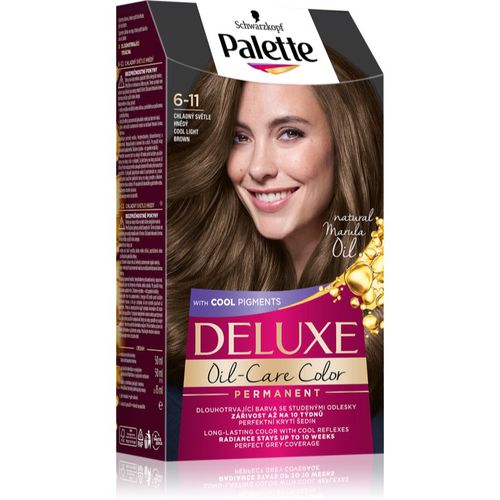 Palette Deluxe tinta permanente per capelli colore 6-11 Cool Light Brown 1 pz - Schwarzkopf - Modalova