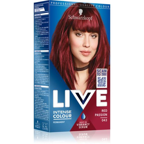 LIVE Intense Colour Permanent-Haarfarbe Farbton 043 Red Passion 1 St - Schwarzkopf - Modalova