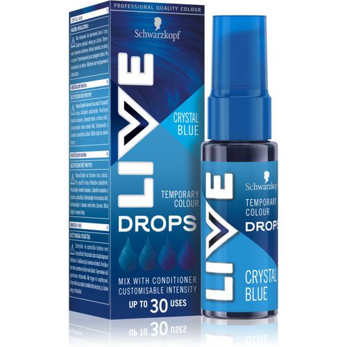 LIVE Drops sfumatura di colore per capelli lavabile colore Crystal Blue 30 ml - Schwarzkopf - Modalova