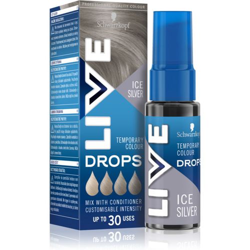 LIVE Drops sombra de color lavable para el cabello tono Ice Silver 30 ml - Schwarzkopf - Modalova