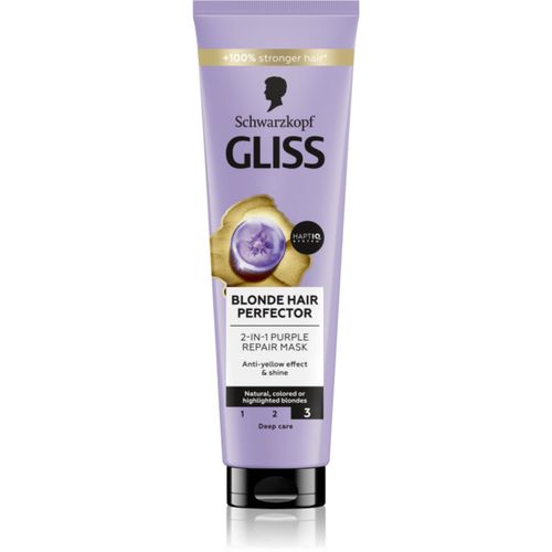 Gliss Blonde Hair Perfector regenerierende Maske für die Haare für blondiertes Haar oder Strähnchen 150 ml - Schwarzkopf - Modalova