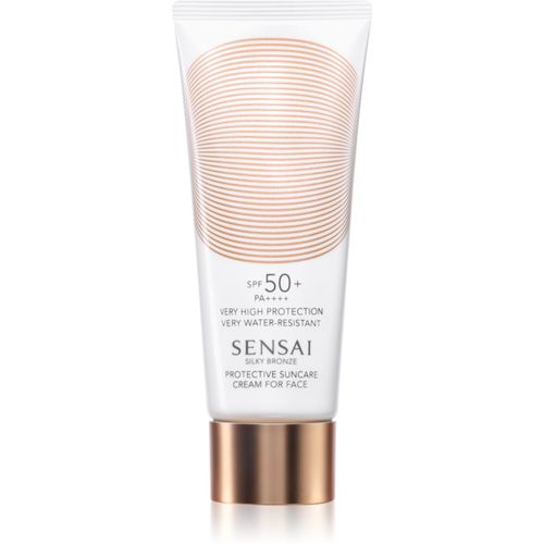 Silky Bronze crema facial protectora contra la radiación solar SPF 50+ 50 ml - Sensai - Modalova