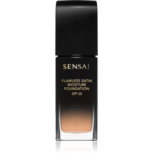 Flawless Satin Moisture Foundation Flüssiges Make-Up SPF 25 Farbton 102 Ivory Beige 30 ml - Sensai - Modalova