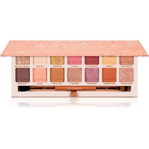 Cor-de-Rosa Eyeshadow Palette paleta de sombras de ojos con pincel 16.24 g - Sigma Beauty - Modalova