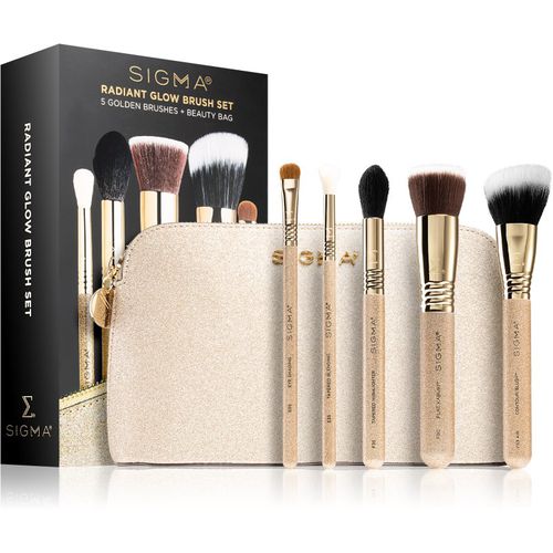 Brush Set Radiant Glow set di pennelli da viaggio con trousse - Sigma Beauty - Modalova