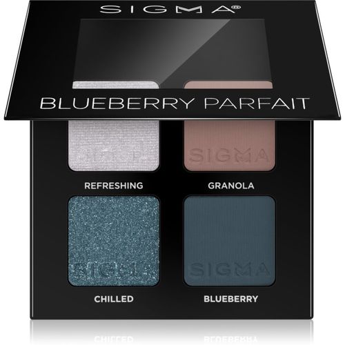 Quad Lidschattenpalette Farbton Blueberry Parfait 4 g - Sigma Beauty - Modalova