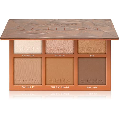 Sculpt Highlight + Contour Palette palette contouring 27,48 g - Sigma Beauty - Modalova