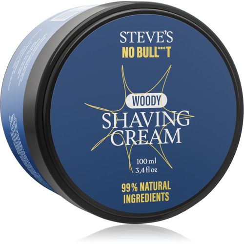 No Bull***t Shaving Cream crema da barba Sandalwood 100 ml - Steve's - Modalova