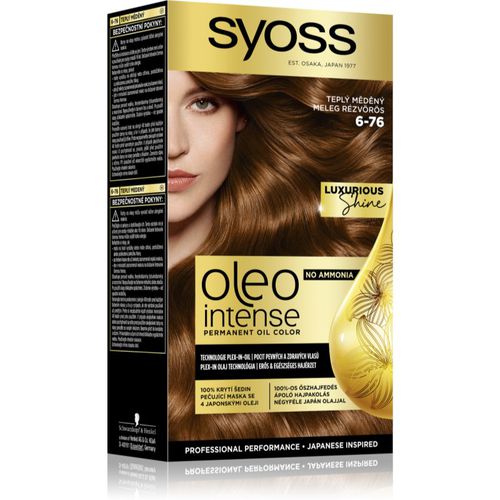 Oleo Intense tinta permanente per capelli con olio colore 6-76 Warm Copper 1 pz - Syoss - Modalova