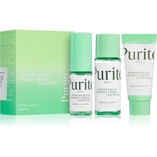 Wonder Releaf Centella Mini Kit Unscented kit da viaggio (per pelli sensibili e irritate) - Purito - Modalova