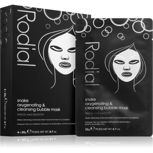 Snake Oxygenating & Cleansing Bubble Sheet Masks Mascarilla de hoja antioxidante 4 ud - Rodial - Modalova