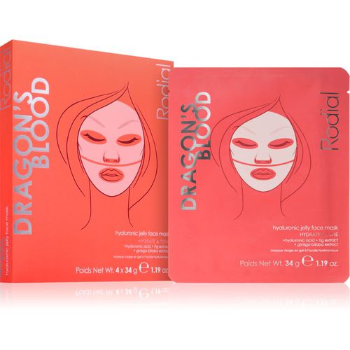 Dragon's Blood Hydrogel Jelly Face Mask mascarilla intensiva de hidrogel 4x34 g - Rodial - Modalova