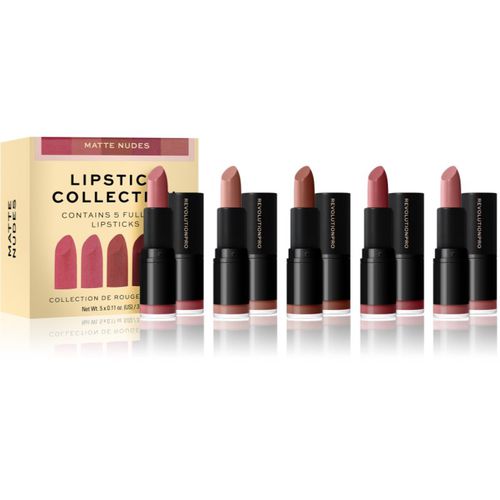 Lipstick Collection set di rossetti colore Matte Nude 5 pz - Revolution PRO - Modalova