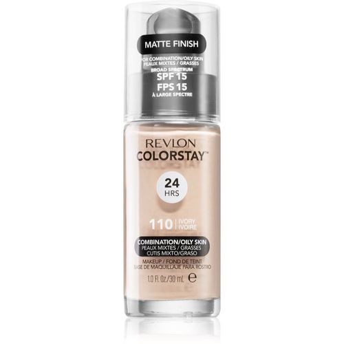 ColorStay™ fondotinta opacizzante lunga tenuta per pelli grasse e miste colore 110 Ivory 30 ml - Revlon Cosmetics - Modalova