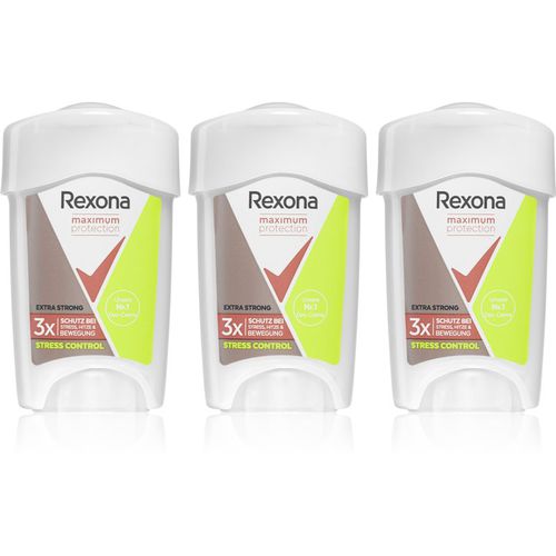 Maximum Protection Stress Control Antitranspirant-Creme zur Verminderung der Schweißbildung(vorteilhafte Packung) - Rexona - Modalova