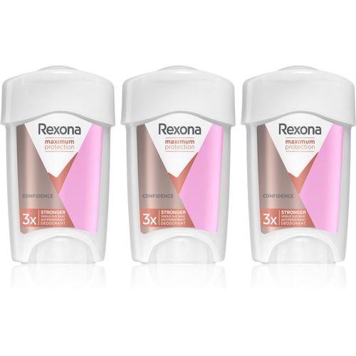 Maximum Protection Confidence Antitranspirant-Creme zur Verminderung der Schweißbildung (vorteilhafte Packung) - Rexona - Modalova