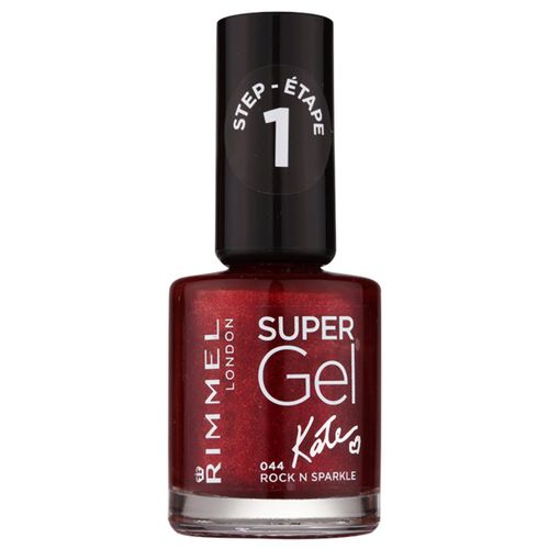 Super Gel By Kate esmalte para uñas en gel sin usar lámpara UV/LED tono 044 Rock n Sparkle 12 ml - Rimmel - Modalova