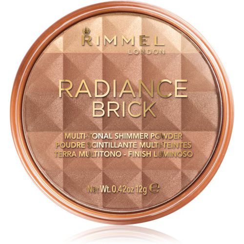 Radiance Brick highliting Bronzer Puder Farbton 002 Medium 12 g - Rimmel - Modalova