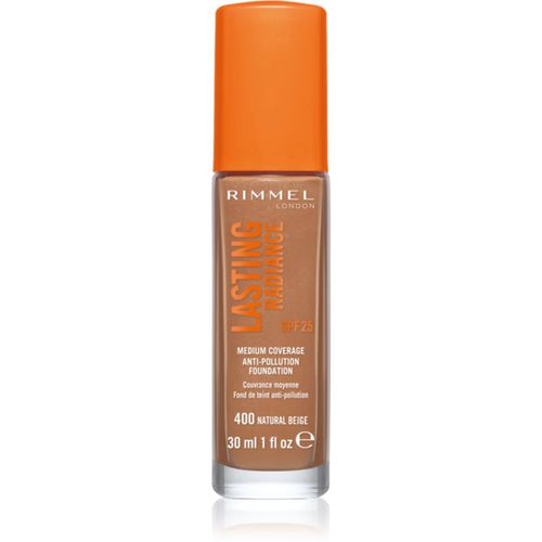 Lasting Radiance fondotinta illuminante SPF 25 colore 400 Natural Beige 30 ml - Rimmel - Modalova