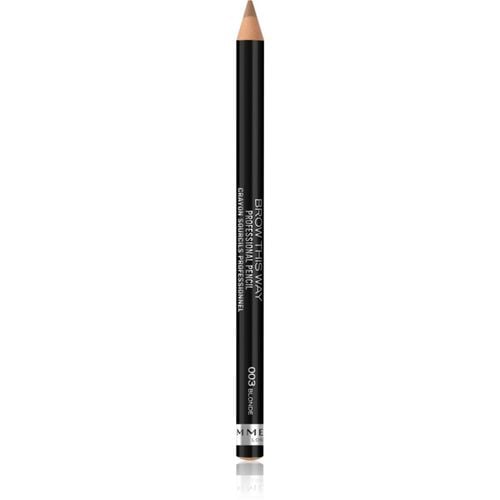 Brow This Way Augenbrauenstift mit Bürste Farbton 003 Blonde 1,4 g - Rimmel - Modalova