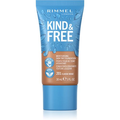 Kind & Free fondotinta idratante leggero colore 201 Classic Beige 30 ml - Rimmel - Modalova