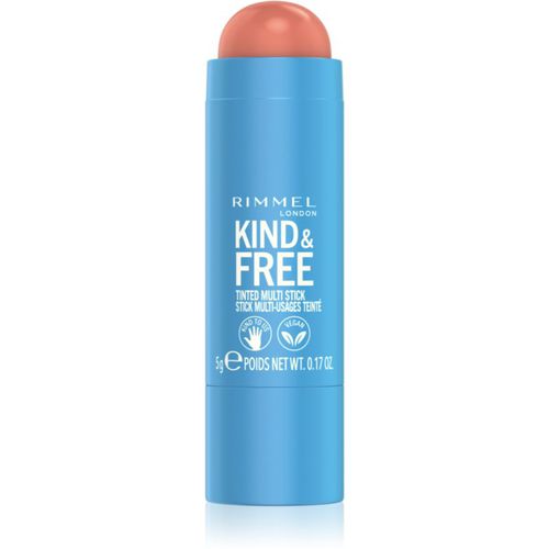 Kind & Free makeup multi-funzione per occhi, labbra e viso colore 002 Peachy Cheeks 5 g - Rimmel - Modalova