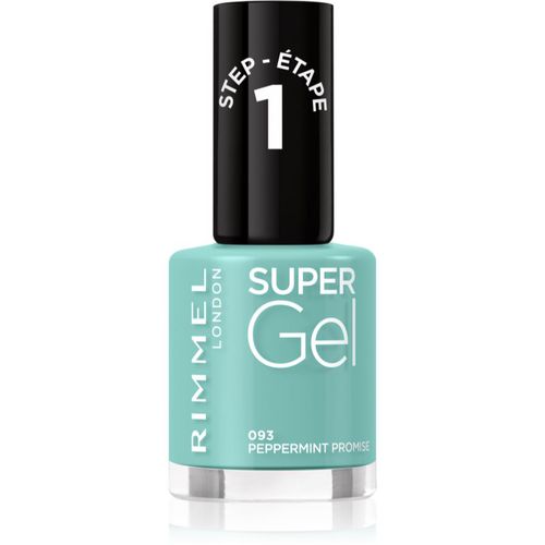 Super Gel esmalte para uñas en gel sin usar lámpara UV/LED tono 093 Peppermint Promise 12 ml - Rimmel - Modalova