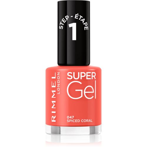 Super Gel esmalte para uñas en gel sin usar lámpara UV/LED tono 047 Spiced Coral 12 ml - Rimmel - Modalova