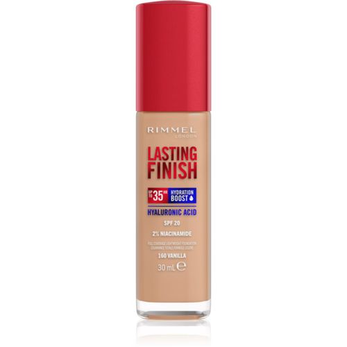 Lasting Finish 35H Hydration Boost fondotinta idratante SPF 20 colore 160 Vanilla 30 ml - Rimmel - Modalova