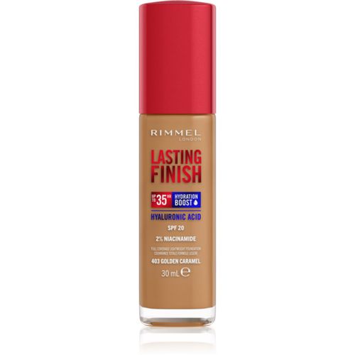 Lasting Finish 35H Hydration Boost fondotinta idratante SPF 20 colore 403 Golden Caramel 30 ml - Rimmel - Modalova