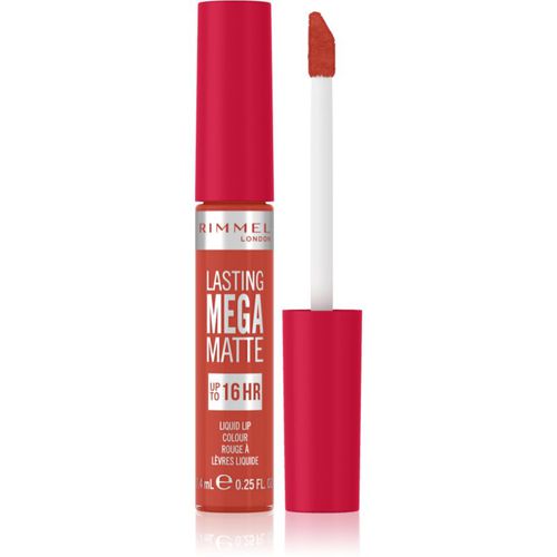 Lasting Mega Matte rossetto liquido leggero matte 16 ore colore Scarlet Flames 7,4 ml - Rimmel - Modalova