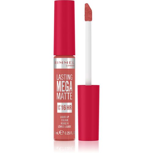 Lasting Mega Matte leichter, matter Flüssig-Lippenstift 16 Std. Farbton Coral Sass 7,4 ml - Rimmel - Modalova