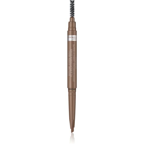 Brow This Way lápiz para cejas con cepillo 2en1 tono 001 Blonde 0,25 g - Rimmel - Modalova