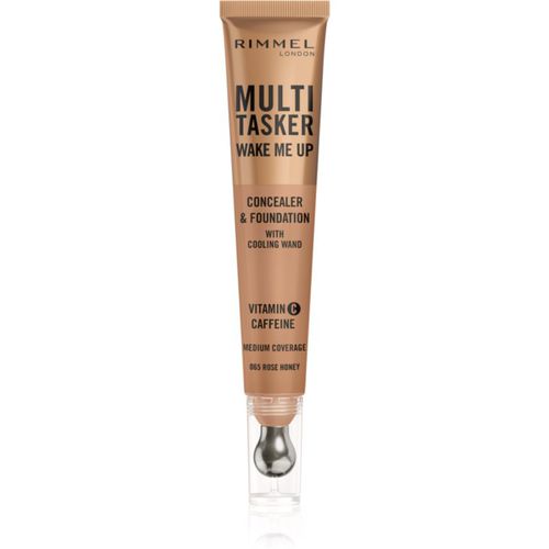 Multi-Tasker Wake Me Up base de maquillaje y corrector para iluminar la piel tono 65 Rose Honey 20 ml - Rimmel - Modalova