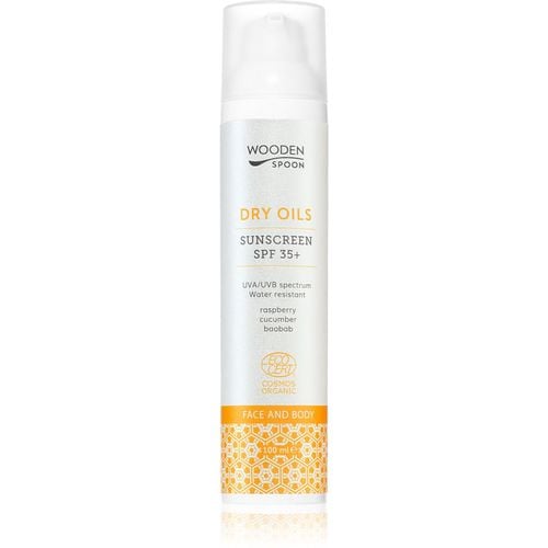 Dry Oils latte abbronzante per viso e corpo SPF 35 100 ml - WoodenSpoon - Modalova