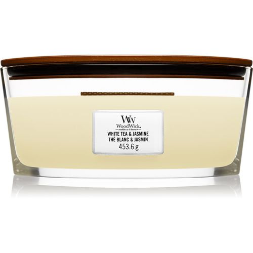 White Tea & Jasmine Duftkerze mit holzdocht (hearthwick) 453.6 g - Woodwick - Modalova