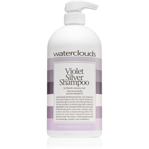 Violet Silver Shampoo shampoo anti-giallo 1000 ml - Waterclouds - Modalova