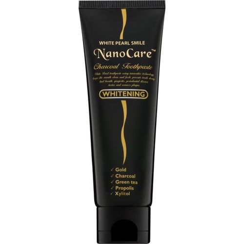 NanoCare Whitening dentifricio con nanoparticelle d'oro e carbone attivo 100 g - White Pearl - Modalova