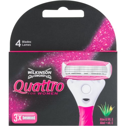 Quattro for Women Aloe & Vit. E recambios de cuchillas 3 ud - Wilkinson Sword - Modalova