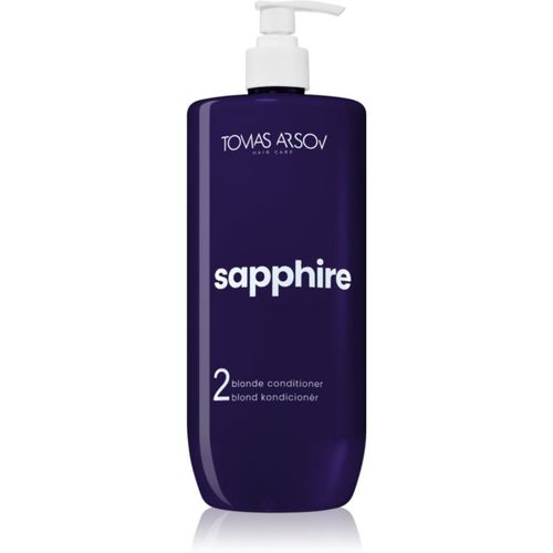 Sapphire Blonde Condicioner balsamo di nutrimento profondo per capelli schiariti, con meches biondo freddo 1000 ml - Tomas Arsov - Modalova