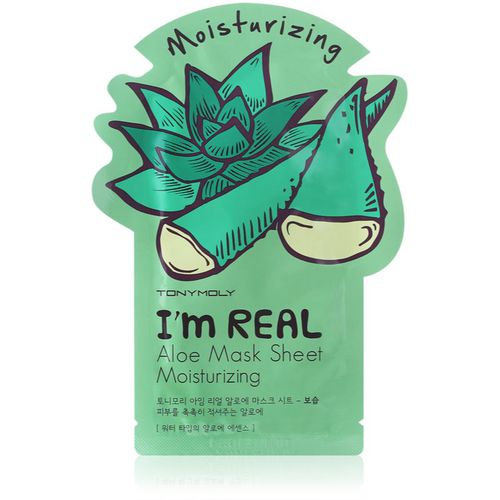 I'm REAL Aloe mascheraviso idratante in tessuto 1 pz - TONYMOLY - Modalova