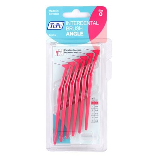 Angle Size 0 cepillos interdentales 0,4 mm 6 ud - TePe - Modalova