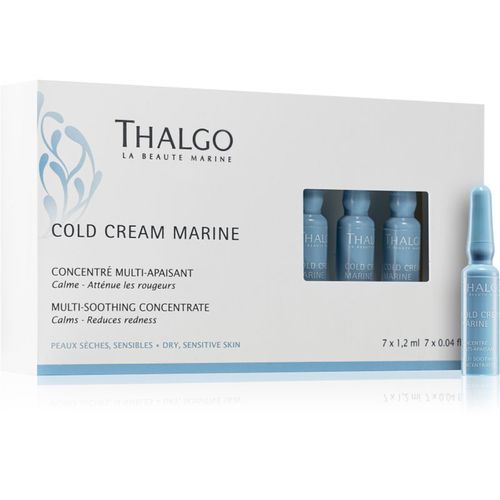 Cold Cream Marine Multi-Sooting Concentrate concentrado regenerador para pieles irritadas y sensibles 7x1.2 ml - Thalgo - Modalova