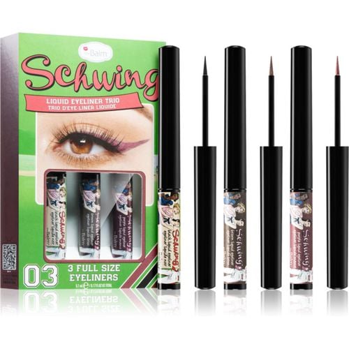 Schwing® Liquid Eyeliner Trio delineador líquido de larga duración 3x1,7 ml - theBalm - Modalova