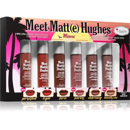 Meet Matt(e) Hughes Mini Kit Miami conjunto de labiales líquidos (con efecto de larga duración ) - theBalm - Modalova