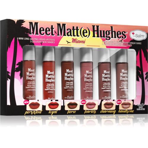 Meet Matt(e) Hughes Mini Kit Miami set di rossetto liquido (per un effetto lunga durata) - theBalm - Modalova
