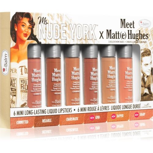 Meet Matt(e) Hughes X Ms. Nude York Set mit flüssigen Lippenstiften mit Matt-Effekt - theBalm - Modalova