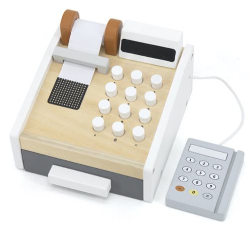 Wooden Cash Register set di giocattoli in legno 3y+ - Tryco - Modalova