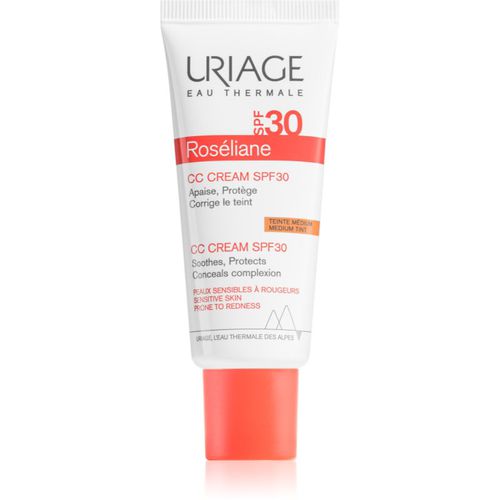 Roséliane CC Cream SPF 30 crema CC para pieles sensibles con tendencia a las rojeces SPF 30 40 ml - Uriage - Modalova